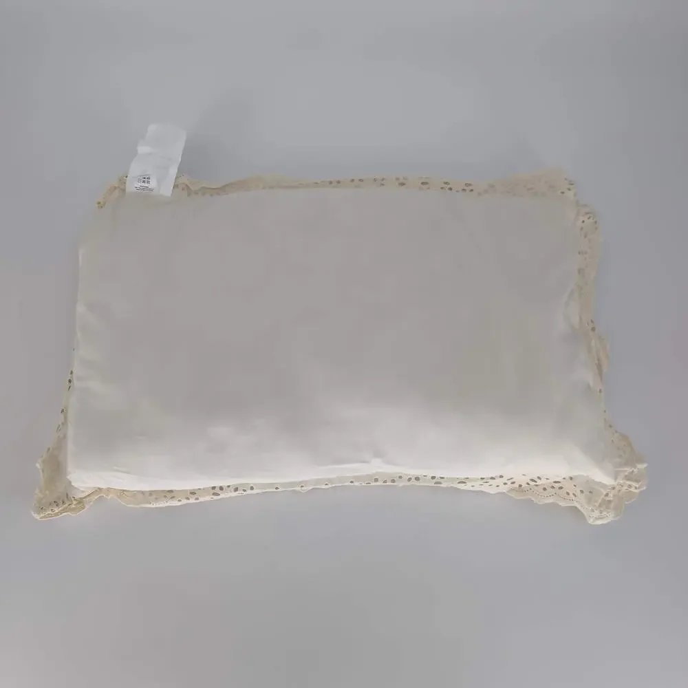 Draper James by Reese Witherspoon Cream Decorative Pillow Lace Trim 14
